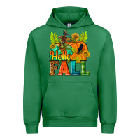 Emerald Hello Fall Urban Hoodie - NancyCooperArtShop