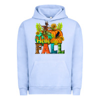 Pigment Grape Ice Hello Fall Urban Hoodie - NancyCooperArtShop
