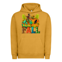 Pigment Peanut Butter Hello Fall Urban Hoodie - NancyCooperArtShop