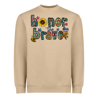 Mushroom honor the brave Heavyweight Sweatshirt - CowhideDigitalArt