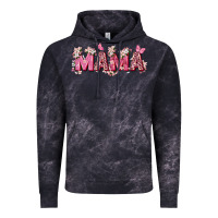 Cloud Black pink flowers mama Vintage Hoodie - Zillion Design Studio