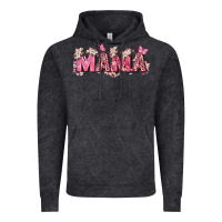Vintage Black pink flowers mama Vintage Hoodie - Zillion Design Studio