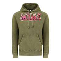 Vintage Olive pink flowers mama Vintage Hoodie - Zillion Design Studio
