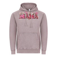 Pink Flowers Mama Vintage Hoodie | Teevron