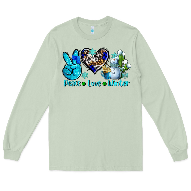 Peace Love Winter Ado Long Sleeve Tee by AdoDesignShop | Teevron