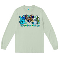 Matcha peace love winter ado Long Sleeve Tee - AdoDesignShop