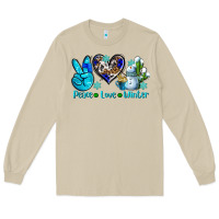 Mushroom peace love winter ado Long Sleeve Tee - AdoDesignShop