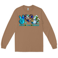 Toasted Coconut peace love winter ado Long Sleeve Tee - AdoDesignShop