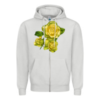 Dove Grey st. patrick rose Zipper Hoodie - LillyAllenDesigns