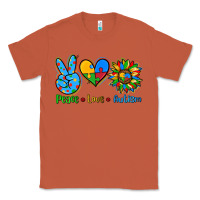 Copper peace love autism Classic Tee - AdoDesignShop