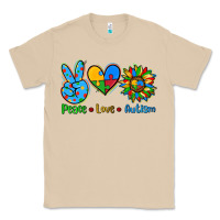 Mushroom peace love autism Classic Tee - AdoDesignShop