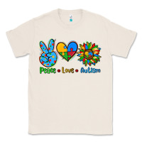 Natural peace love autism Classic Tee - AdoDesignShop