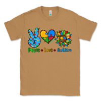 Toasted Coconut peace love autism Classic Tee - AdoDesignShop