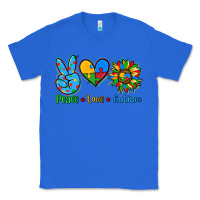 True Royal peace love autism Classic Tee - AdoDesignShop
