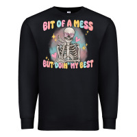 Black bit of a mess but doing my best Premium Sweatshirt - MaliasSmallBusiness