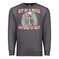 Charcoal Heather bit of a mess but doing my best Premium Sweatshirt - MaliasSmallBusiness