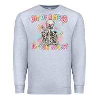 Heather Grey bit of a mess but doing my best Premium Sweatshirt - MaliasSmallBusiness