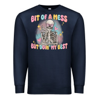 Navy bit of a mess but doing my best Premium Sweatshirt - MaliasSmallBusiness