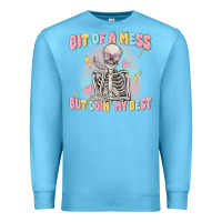 Ocean Blue bit of a mess but doing my best Premium Sweatshirt - MaliasSmallBusiness