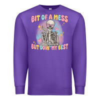 Purple bit of a mess but doing my best Premium Sweatshirt - MaliasSmallBusiness