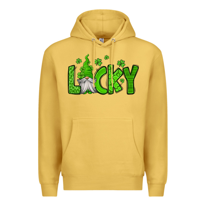 Lucky Gnome St Patricks Day Premium Hoodie by Jasminsmagicworld | Teevron