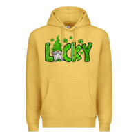 Antique Gold lucky gnome st patricks day Premium Hoodie - Jasminsmagicworld