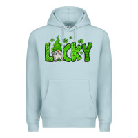 Blue Mist lucky gnome st patricks day Premium Hoodie - Jasminsmagicworld