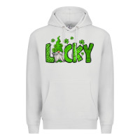 Dove Grey lucky gnome st patricks day Premium Hoodie - Jasminsmagicworld