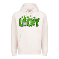 Pale Pink lucky gnome st patricks day Premium Hoodie - Jasminsmagicworld