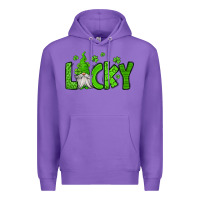 Purple lucky gnome st patricks day Premium Hoodie - Jasminsmagicworld