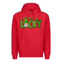 Red lucky gnome st patricks day Premium Hoodie - Jasminsmagicworld