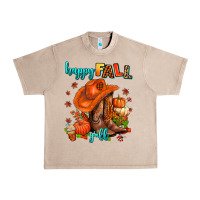 French Oak happy fall y'all  cowgirl Urban Heavy Tee - AdoDesignShop