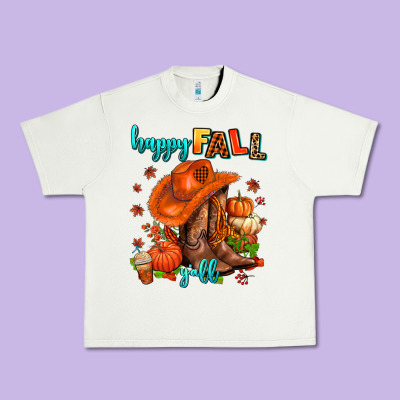 Happy Fall Y'all  Cowgirl Urban Heavy Tee Designed By Adodesignshop