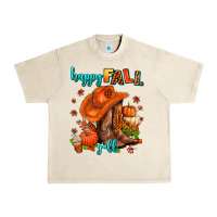 Sandshell happy fall y'all  cowgirl Urban Heavy Tee - AdoDesignShop