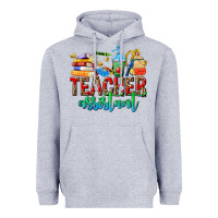 Heather Grey teacher assistant Heavyweight Hoodie - NancyCooperArtShop