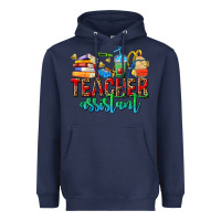 Navy teacher assistant Heavyweight Hoodie - NancyCooperArtShop