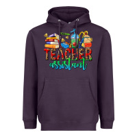 Plum teacher assistant Heavyweight Hoodie - NancyCooperArtShop
