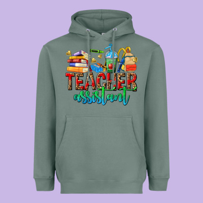 Teacher Assistant Heavyweight Hoodie Designed By Nancycooperartshop