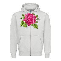 Dove Grey perfume delight rose Zipper Hoodie - LillyAllenDesigns