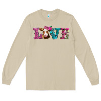 Mushroom love with guernsey cow Long Sleeve Tee - AdoDesignShop