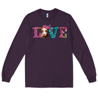 Plum love with guernsey cow Long Sleeve Tee - AdoDesignShop