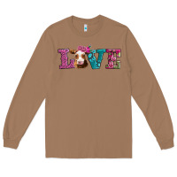 Toasted Coconut love with guernsey cow Long Sleeve Tee - AdoDesignShop