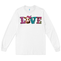 White love with guernsey cow Long Sleeve Tee - AdoDesignShop