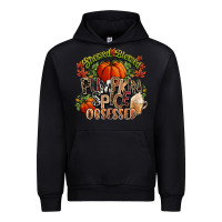 Black Stressed blessed pumpkin spice obsessed Fall Urban Hoodie - NancyCooperArtShop
