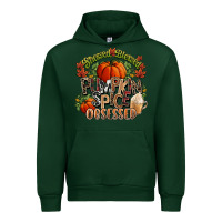 Forest Green Stressed blessed pumpkin spice obsessed Fall Urban Hoodie - NancyCooperArtShop