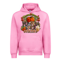 Fuchsia Pink Stressed blessed pumpkin spice obsessed Fall Urban Hoodie - NancyCooperArtShop