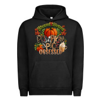 Pigment Black Stressed blessed pumpkin spice obsessed Fall Urban Hoodie - NancyCooperArtShop
