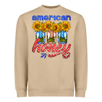 Mushroom american honey sunflower mason jar Heavyweight Sweatshirt - HRA Design Shop