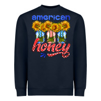 Navy american honey sunflower mason jar Heavyweight Sweatshirt - HRA Design Shop