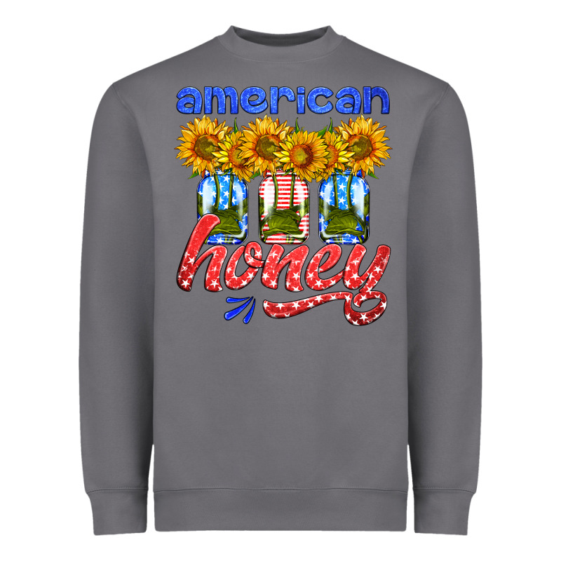 American Honey Sunflower Mason Jar Heavyweight Sweatshirt by HRA Design Shop | Teevron